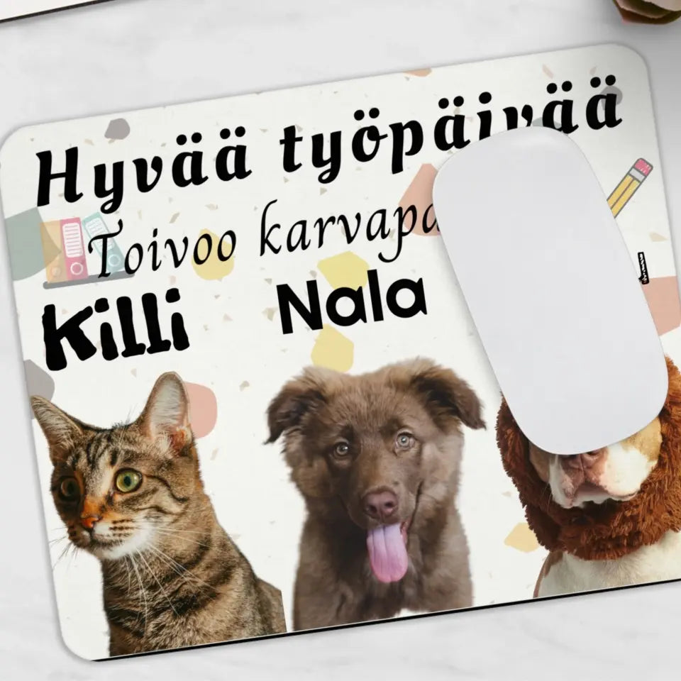 Kustomoitava hiirimatto - Hyvää työpäivää
