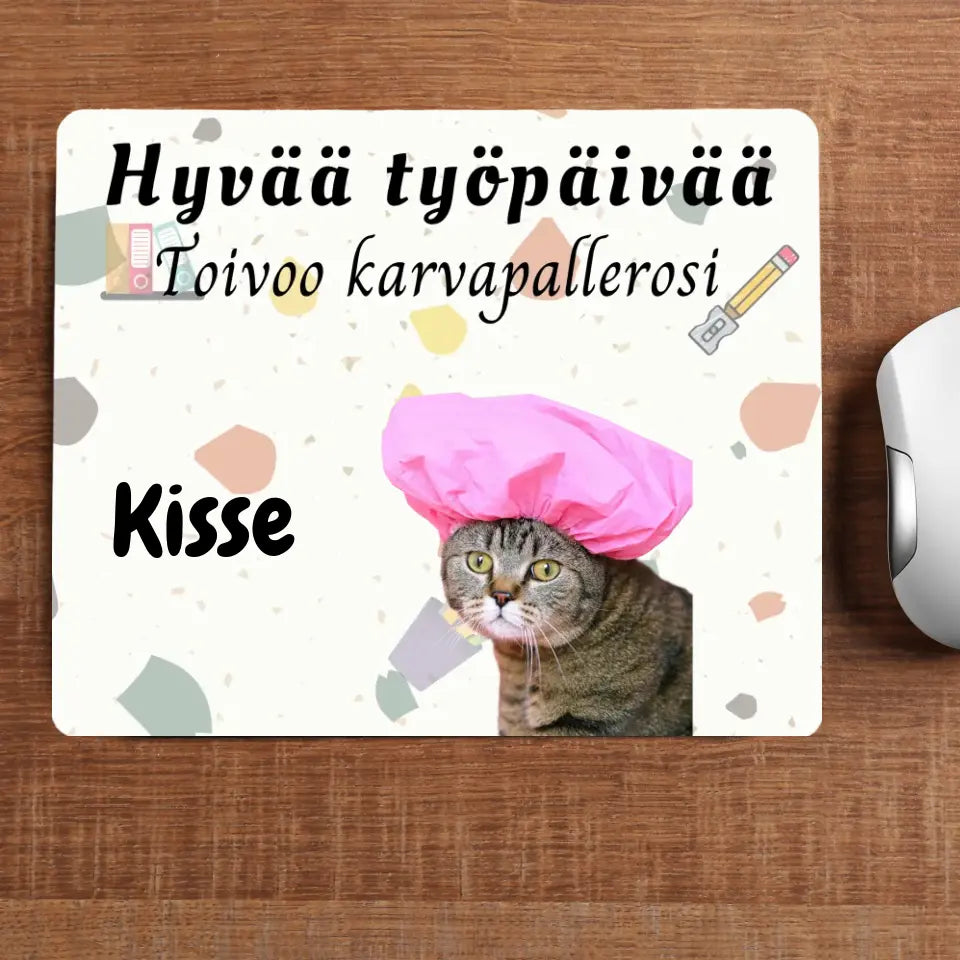 Kustomoitava hiirimatto - Hyvää työpäivää
