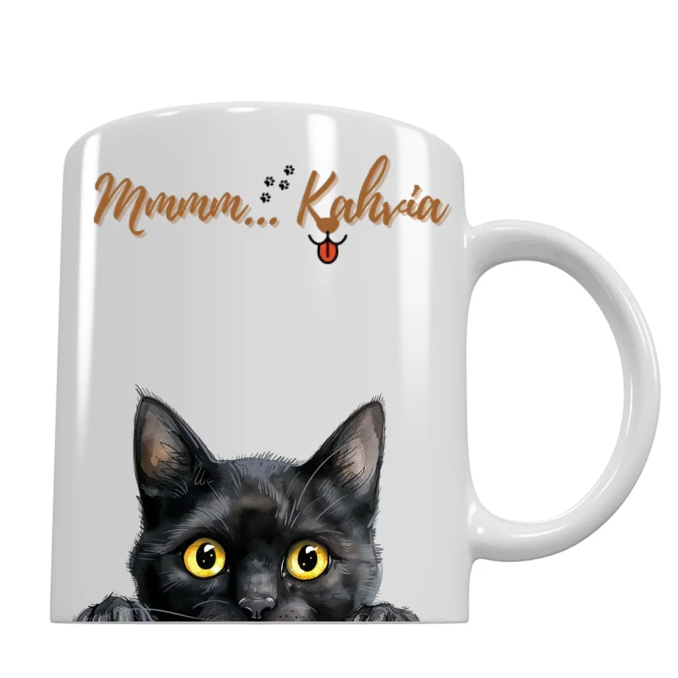 Mmmm...Kahvia - Kurkistava kissa tuotekuvat